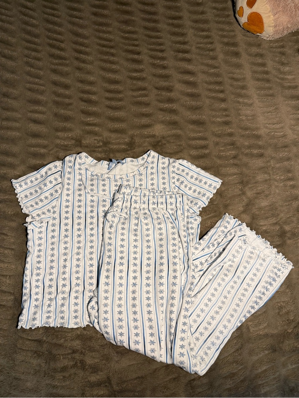 Hill House Blue & White snowflake Pajama Set